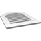 Ekena Millwork Octagonal Top Surface Mount PVC Gable Vent: Functional, w/ 3-1/2"W x 1"P Standard Frame, 22"W x 28"H GVPOT22X2801SF - alternate 3